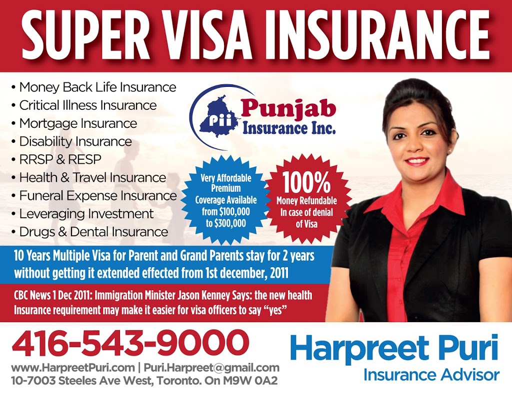 Super Visa Insurance | 89 Sprucelands Ave, Brampton, ON L6R 1N3, Canada | Phone: (416) 543-9000