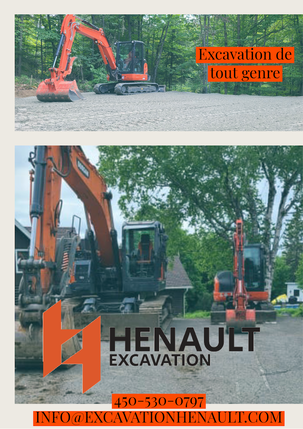 Excavation Henault | 453 Chem. du Lac-Breton, Saint-Sauveur, QC J0R 1R1, Canada | Phone: (450) 530-0797