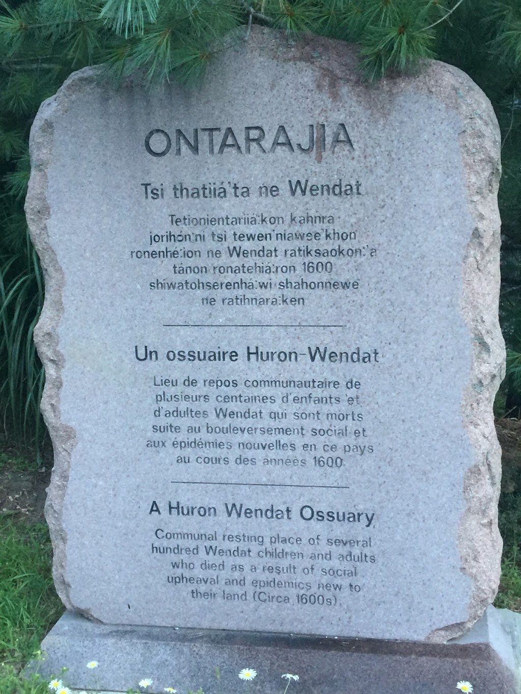 Wendat Memorial Monument | 549 Little Lake Park Rd, Midland, ON L4R 4P4, Canada