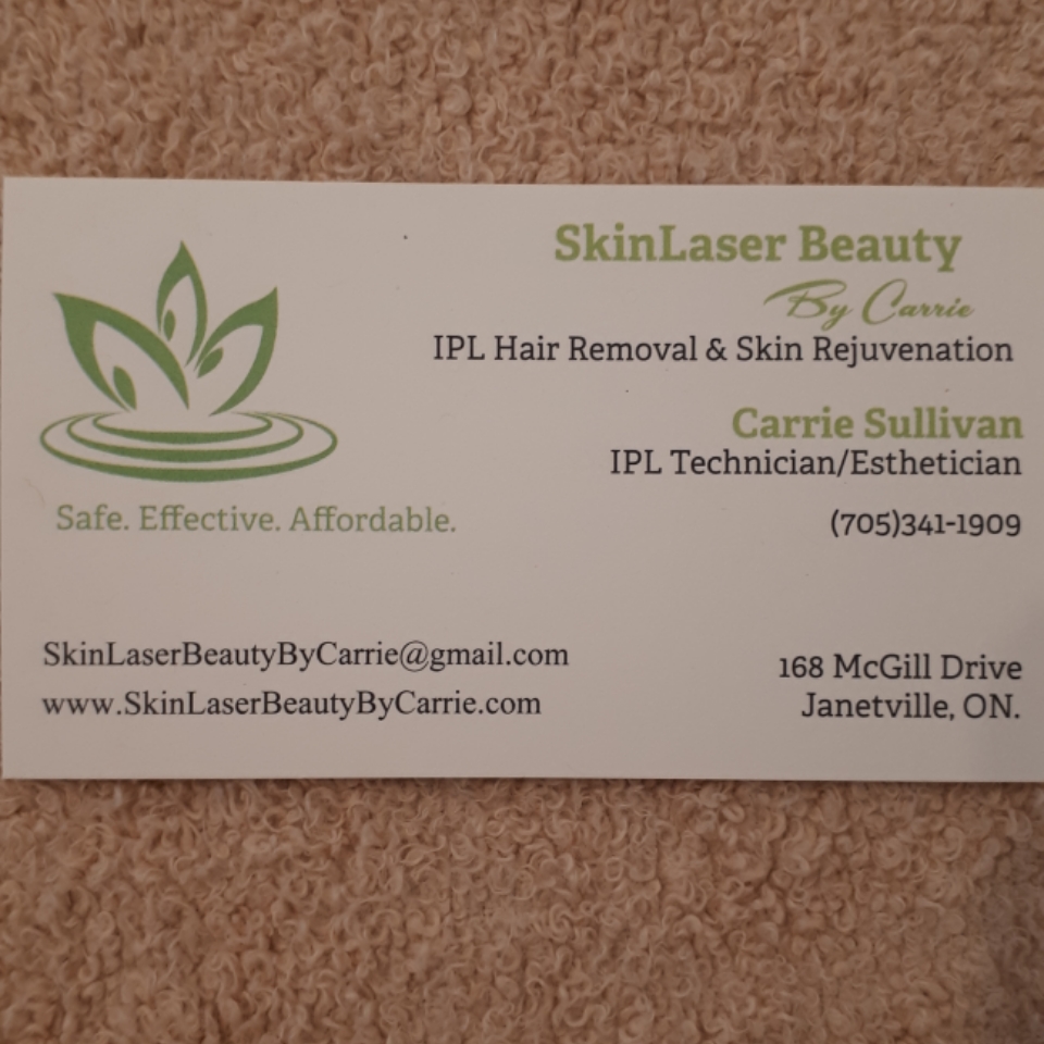 SkinLaser Beauty by Carrie | 168 McGill Dr, Janetville, ON L0B 1K0, Canada | Phone: (705) 341-1909