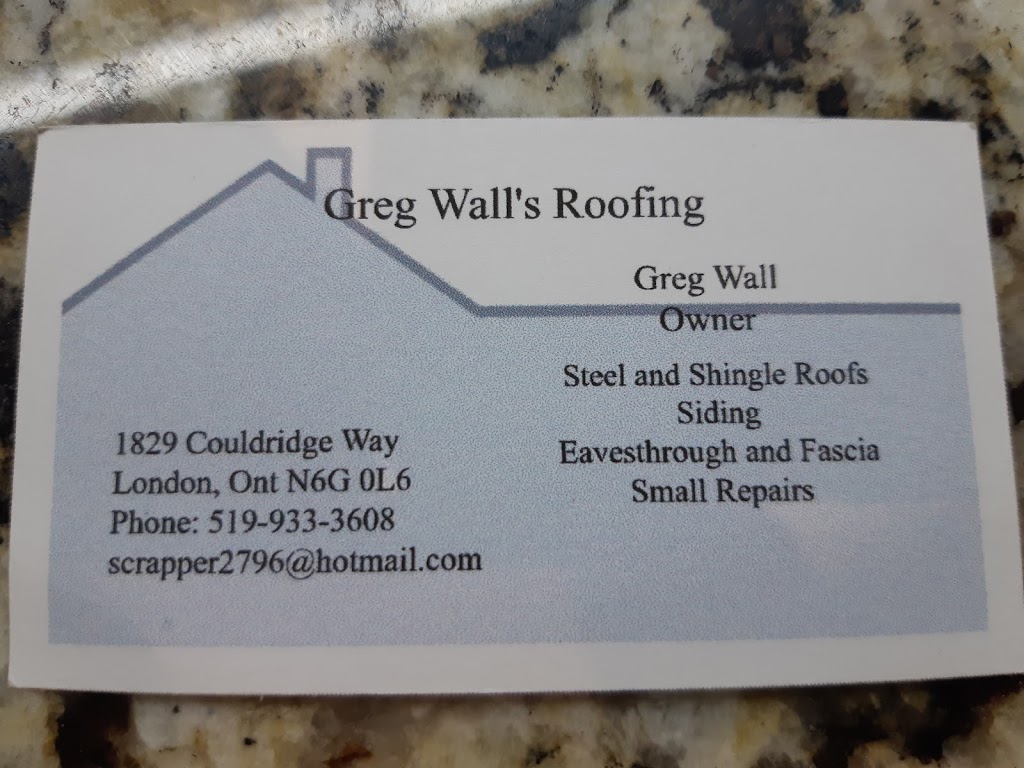 Gregs Roofing | 16 Brooker Trail, Thorndale, ON N0M 2P0, Canada | Phone: (519) 933-3608