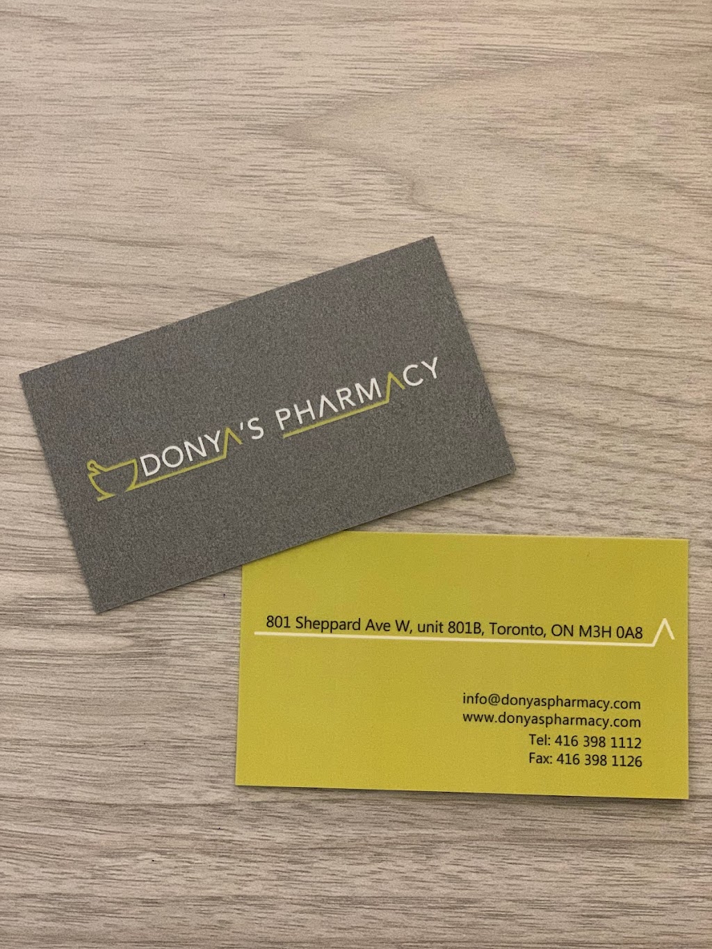 Donyas Pharmacy | 801 Sheppard Ave W #801B, Toronto, ON M3H 0A8, Canada | Phone: (416) 398-1112