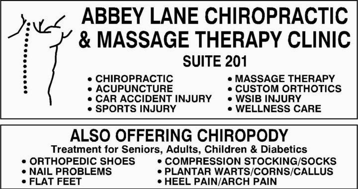 Abbey Lane Chiropractic & Massage Therapy Clinic | 91 Rylander Blvd Suite #201, Scarborough, ON M1B 5M5, Canada | Phone: (416) 283-3666