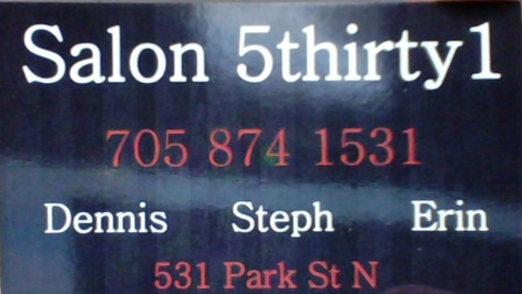 Salon 5thirty1 | 531 Park St N, Peterborough, ON K9H 4R6, Canada | Phone: (705) 874-1531