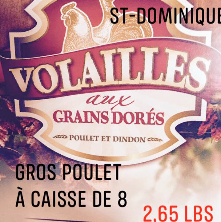 Volailles aux Grains Dorés | point of interest | 1774 Rue Principale, Saint-Dominique, QC J0H 1L0, Canada | 4507731444 OR +1 450-773-1444