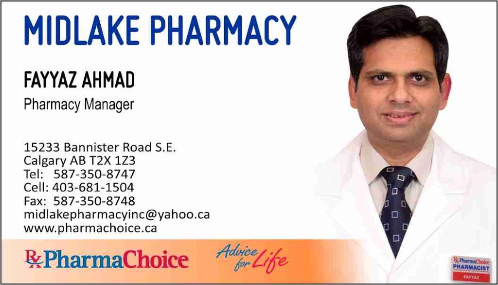 Midlake Pharmacy | 15233 Bannister Rd SE, Calgary, AB T2X 0M8, Canada | Phone: (587) 350-8747