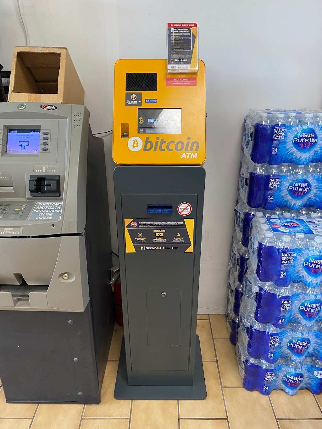 Bitcoin4U Bitcoin ATM | Big Bee Convenience, 263 Argyle St S, Caledonia, ON N3W 1K9, Canada | Phone: (905) 765-5544