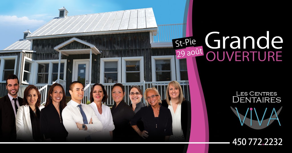 Les Centres Dentaires VIVA - Saint-Pie | 315 Rue Notre Dame, Saint-Pie, QC J0H 1W0, Canada | Phone: (450) 772-2232