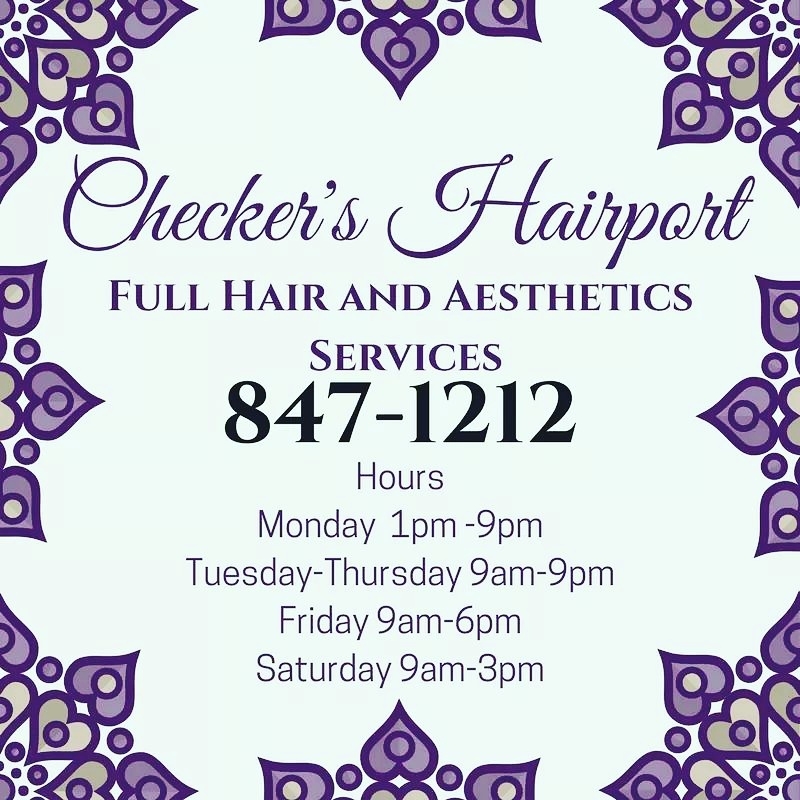 Checkers Hairport Ltd | 176 Hampton Rd, Quispamsis, NB E2E 4J8, Canada | Phone: (506) 847-1212