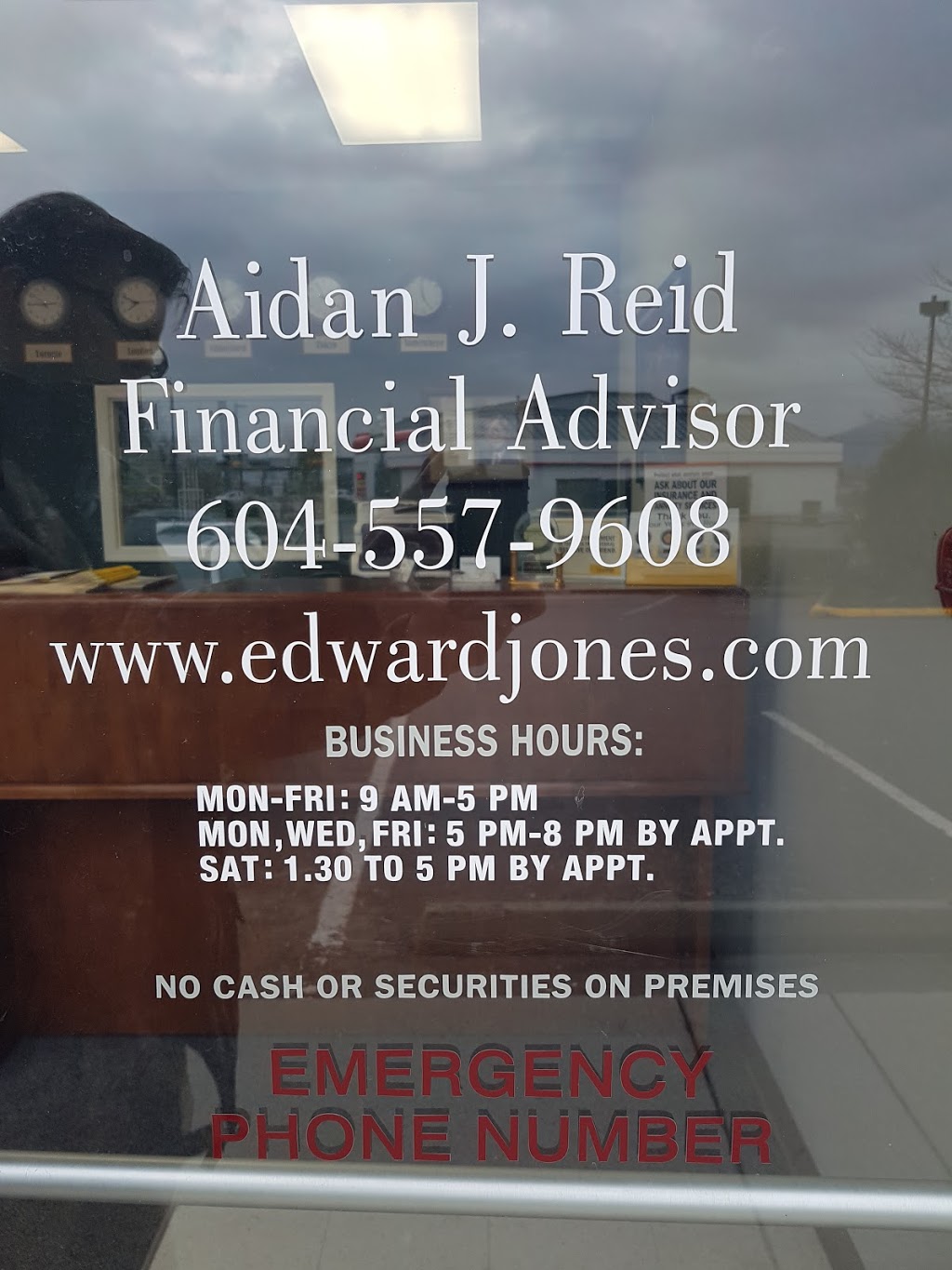 Edward Jones - Financial Advisor: Aidan J Reid | 2100 Whatcom Rd #104, Abbotsford, BC V3G 2K8, Canada | Phone: (604) 557-9608