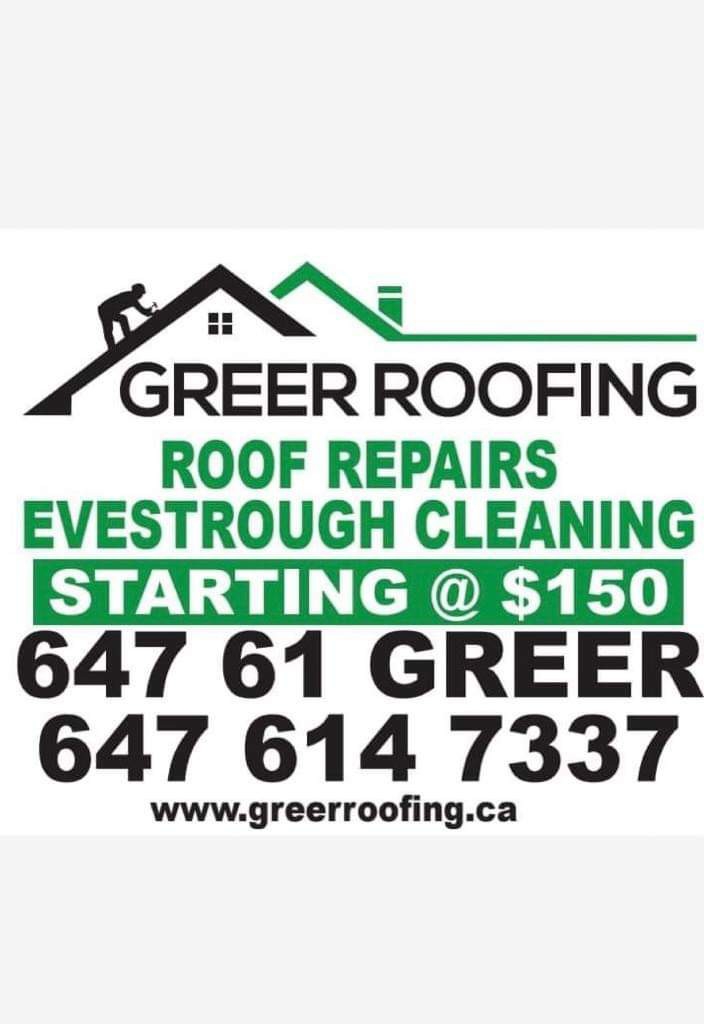 Greer Roofing | 43 Washburn Dr Unit B, Guelph, ON N1E 0B6, Canada | Phone: (647) 614-7337