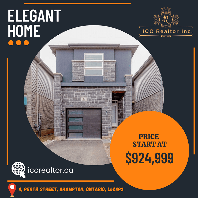 Icc Realtor Inc. | 4 Perth St, Brampton, ON L6Z 4P3, Canada | Phone: (905) 588-4786