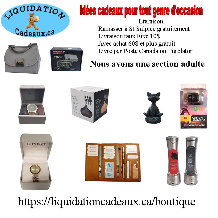 LiquidationCadeaux.ca | 711 Rue Notre-Dame Entrpôt 7, Saint-Sulpice, QC J5W 3X1, Canada | Phone: (514) 466-1909
