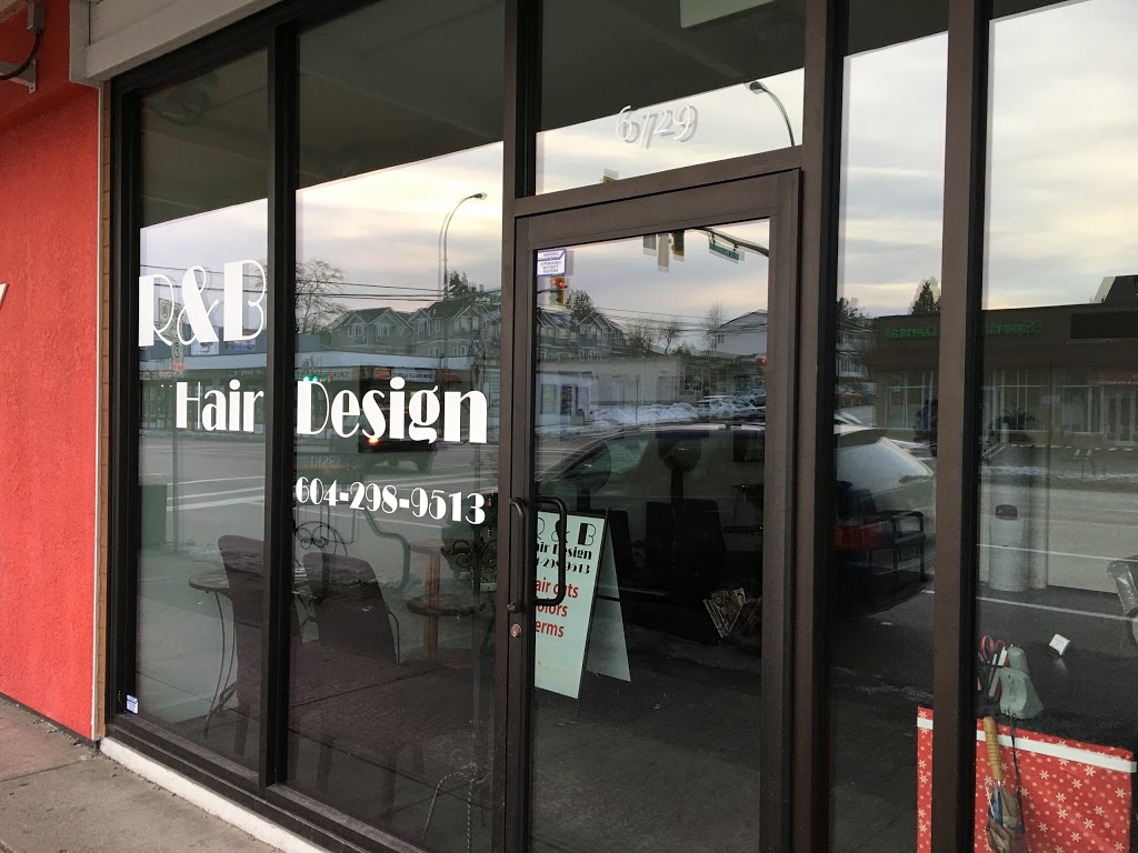 R & B Hair Design | 6729 Hastings St, Burnaby, BC V5B 1S6, Canada | Phone: (604) 298-9513