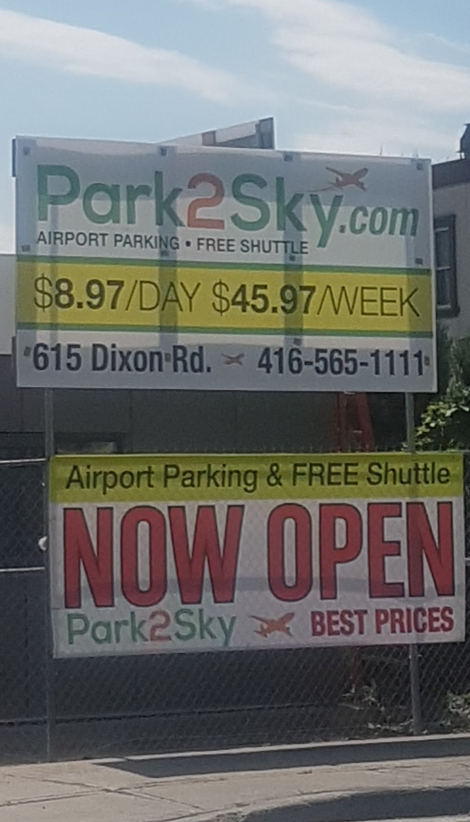 Park2Sky | 615 Dixon Rd, Etobicoke, ON M9W 1H7, Canada | Phone: (416) 565-1111
