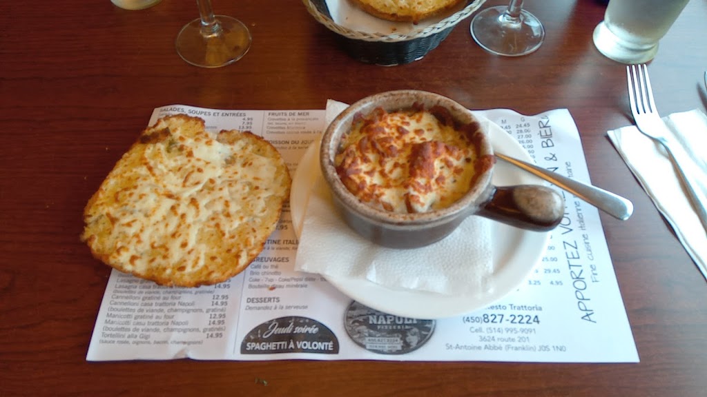 Restaurant Napoli Trattoria | 3624E Québec 201 Saint-Timothée Saint-Antoine-Abbé Franklin, Le Haut-Saint-Laurent, QC J0S 1N0, Canada | Phone: (450) 827-2224