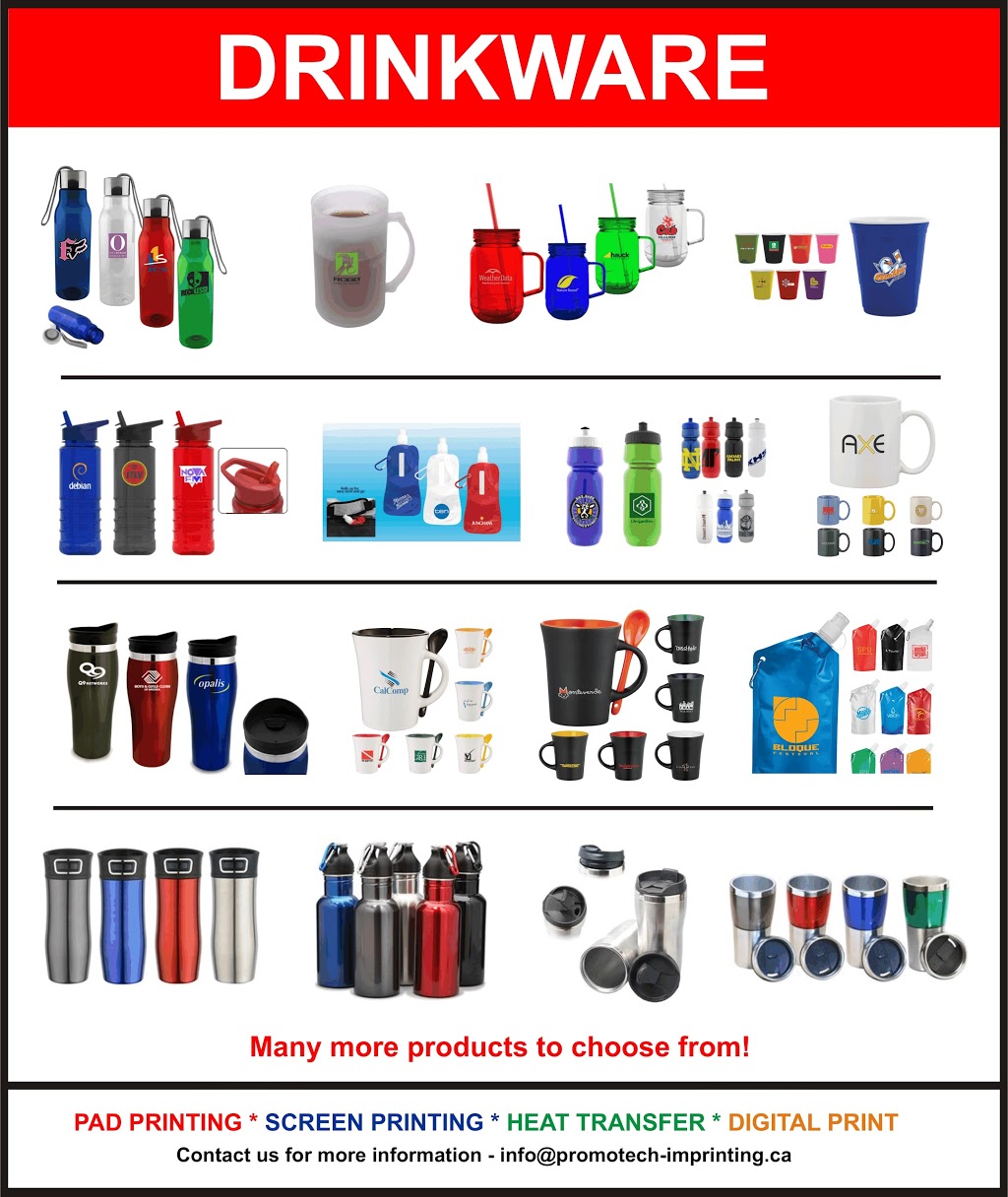 Promotech Custom Imprinting | 3072 192 St #10, Surrey, BC V3Z 9V2, Canada | Phone: (778) 233-8324