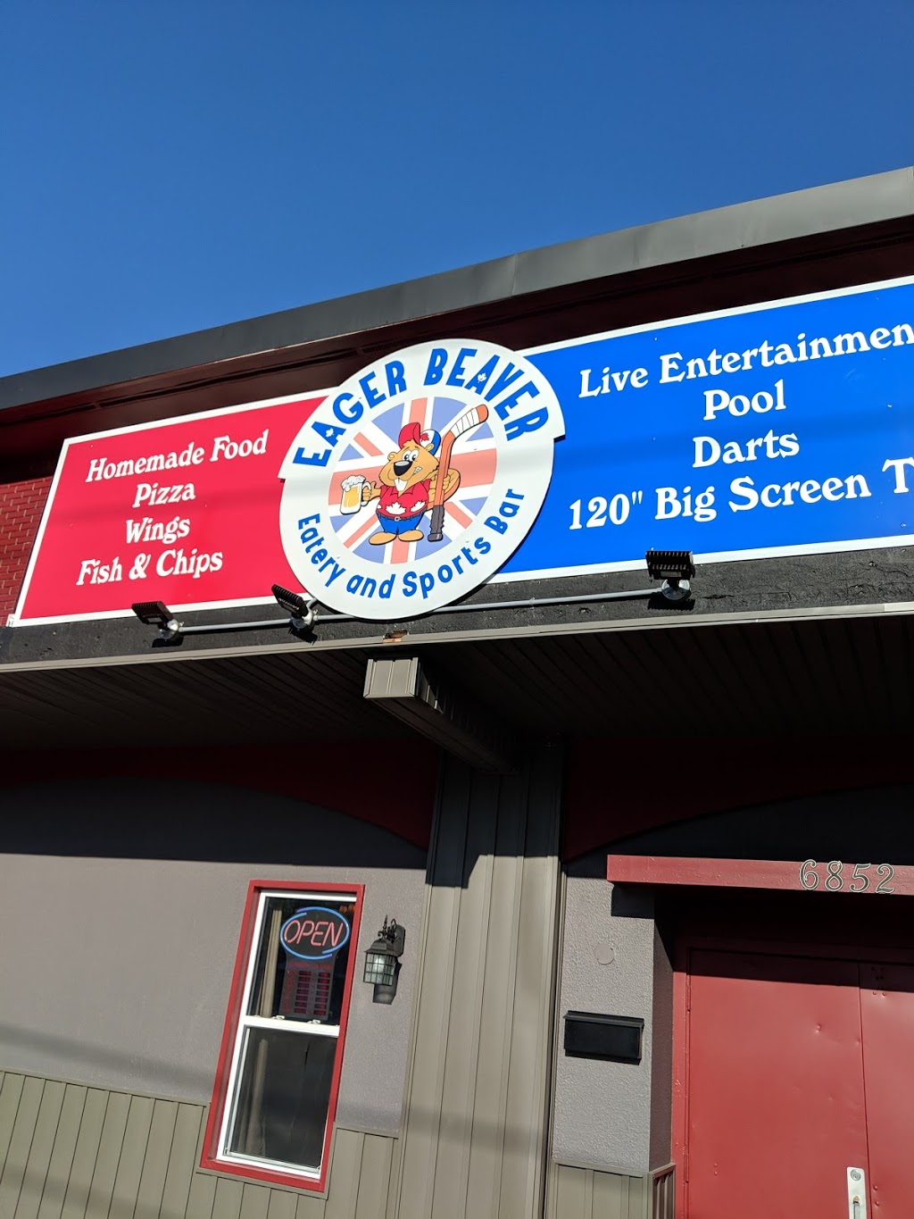 The Eager Beaver Eatery and Sports Bar | 6852 Drummond Rd, Niagara Falls, ON L2G 4P3, Canada | Phone: (905) 356-7740