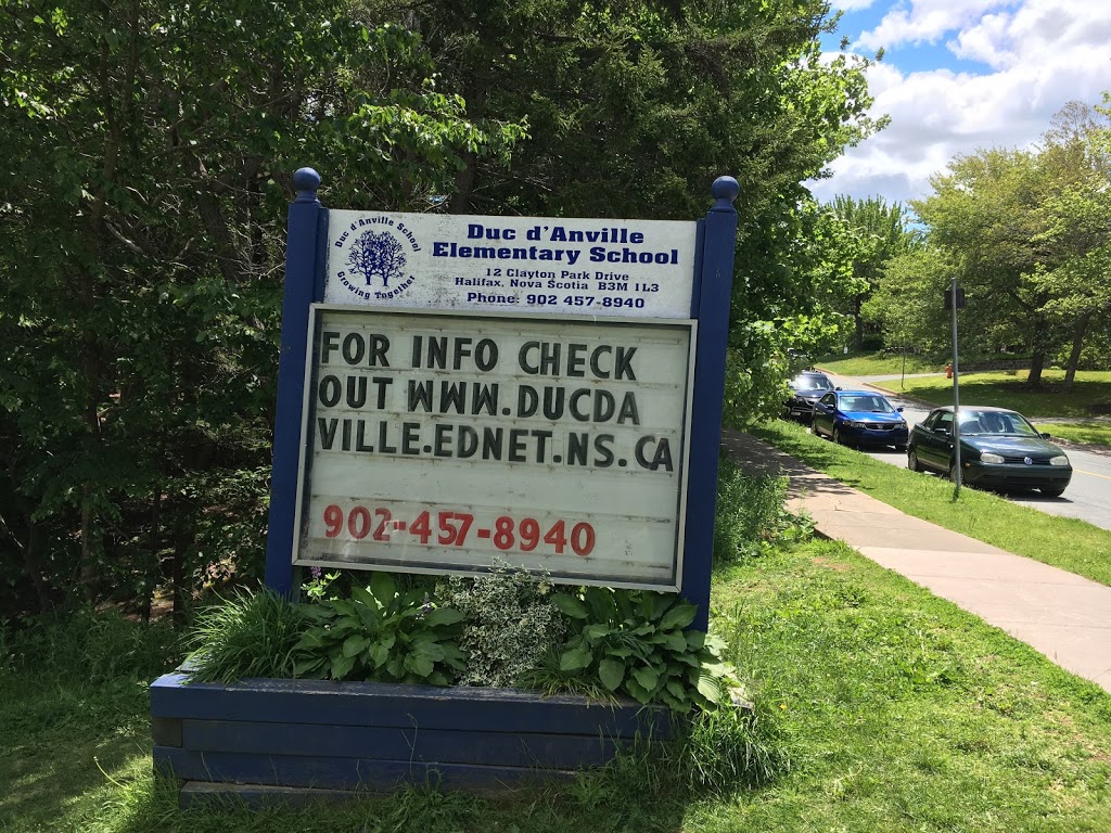 Duc dAnville Elementary | 12 Clayton Park Dr, Halifax, NS B3M 1L3, Canada | Phone: (902) 457-8940