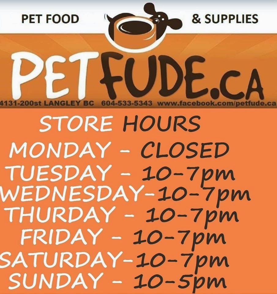 PETFUDE.ca | 4131 200 St, Langley City, BC V3A 1K8, Canada | Phone: (604) 533-5343