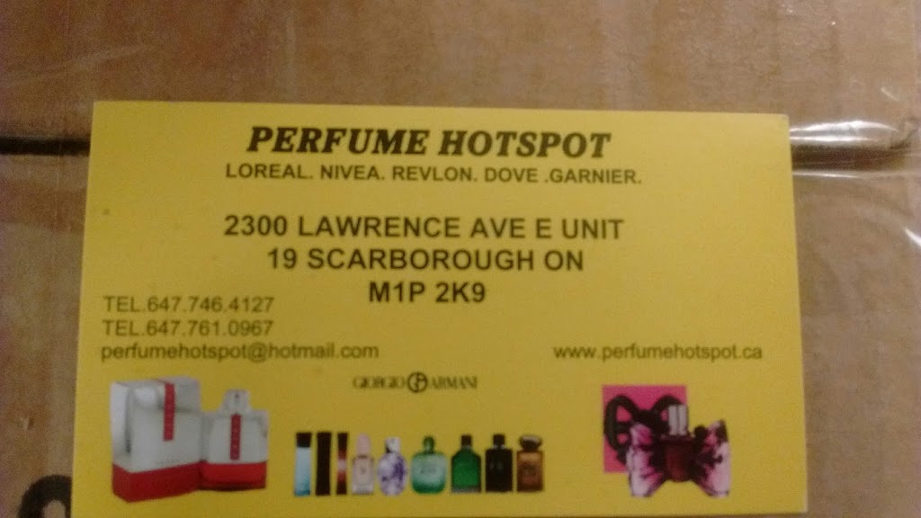 Perfume Hot Spot Discount Centre Inc | 2300 Lawrence Ave E, Scarborough, ON M1P 2R2, Canada | Phone: (647) 435-3088