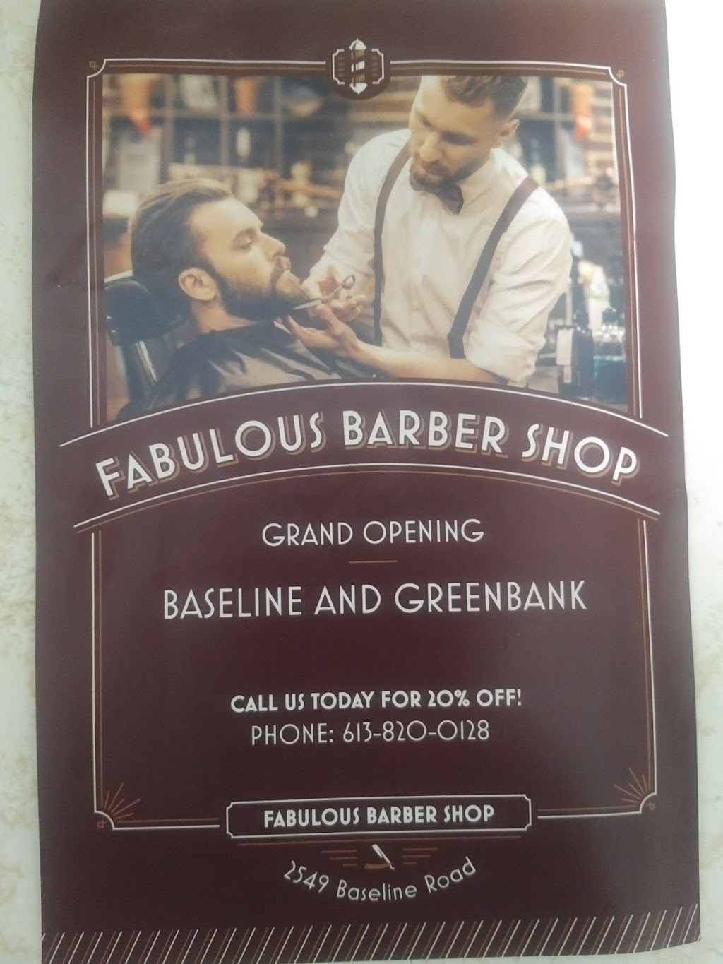 Fabulous Barbershop | 2549 Baseline Rd, Ottawa, ON K2H 7B3, Canada | Phone: (613) 820-0128