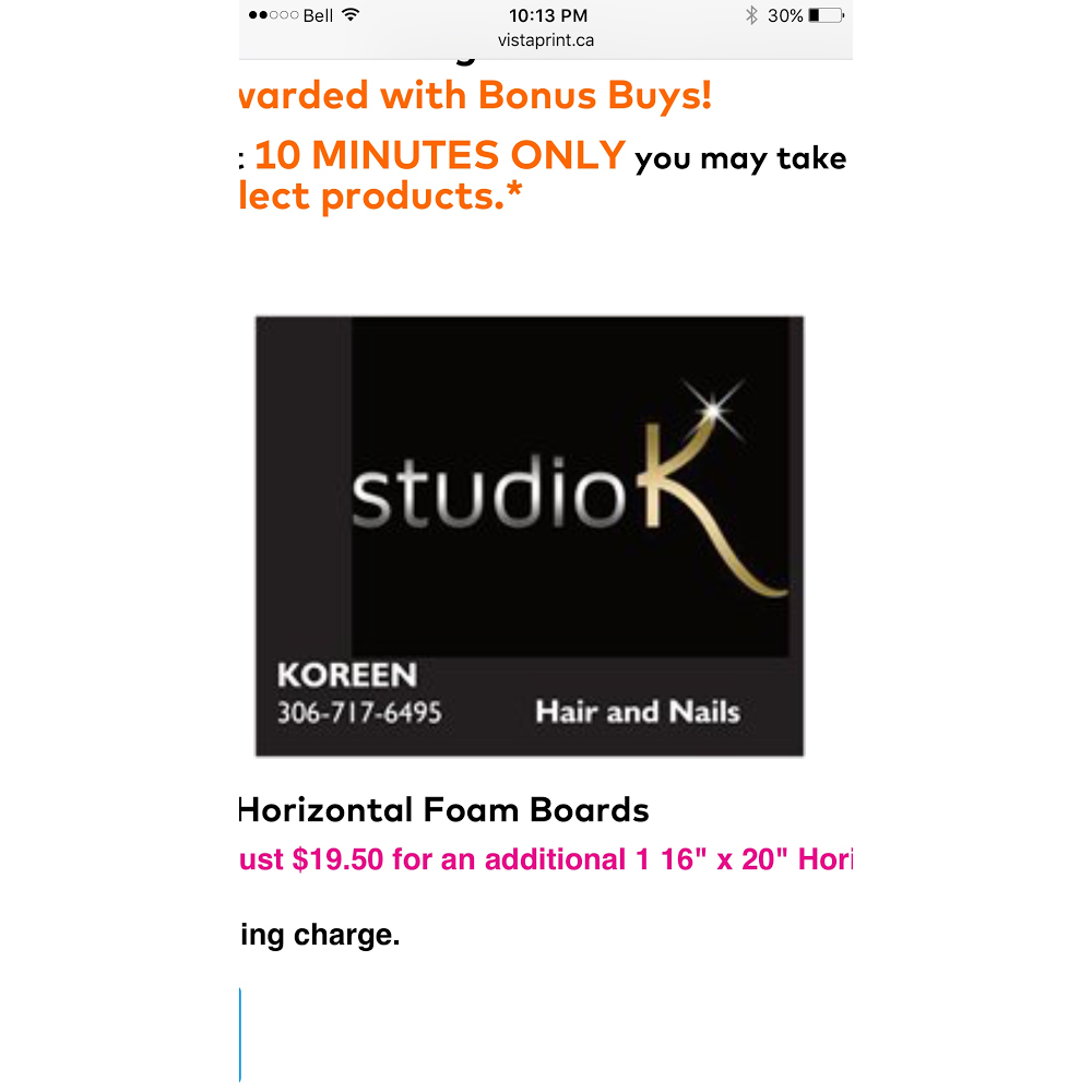 Studio K Hair and Nails | 103 Willis Cres, Saskatoon, SK S7T 0X9, Canada | Phone: (306) 717-6495