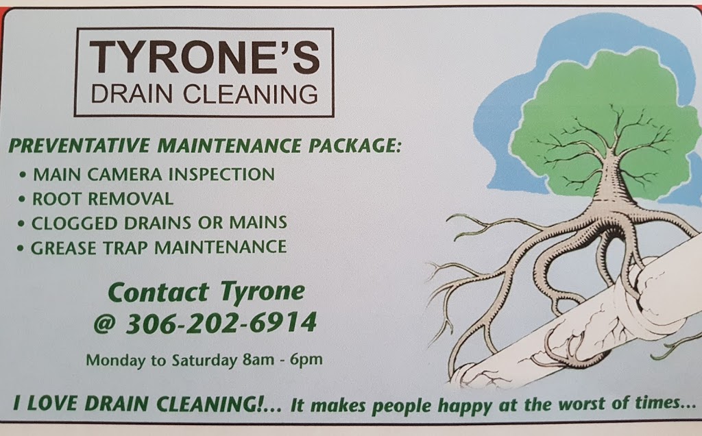 Tyrones Drain Cleaning | 246 Brock Crescent, Saskatoon, SK S7H 4N4, Canada | Phone: (306) 202-6914