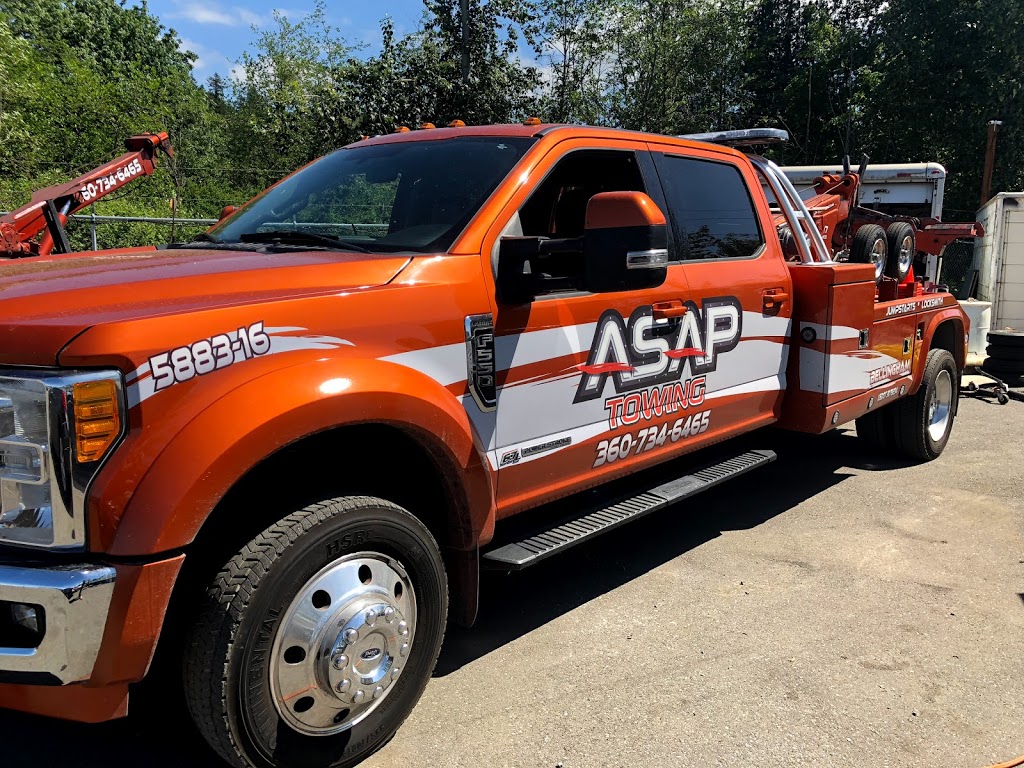 ASAP Towing of Bellingham | 3876 Hannegan Rd STE A, Bellingham, WA 98226, USA | Phone: (360) 734-6465