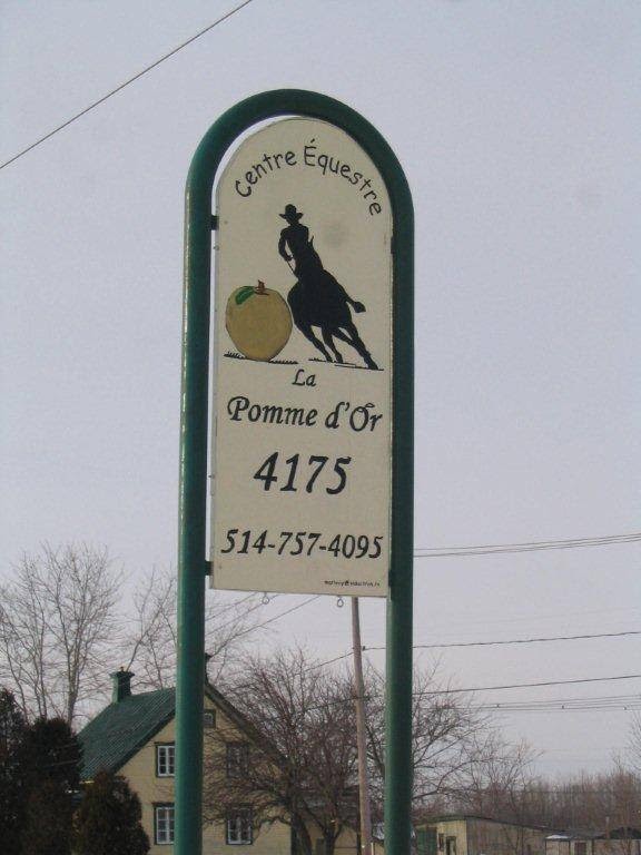 Equestrian Center La Pomme Dor | 4175 Rang du Ruisseau, Contrecoeur, QC J0L 1C0, Canada | Phone: (514) 757-4095