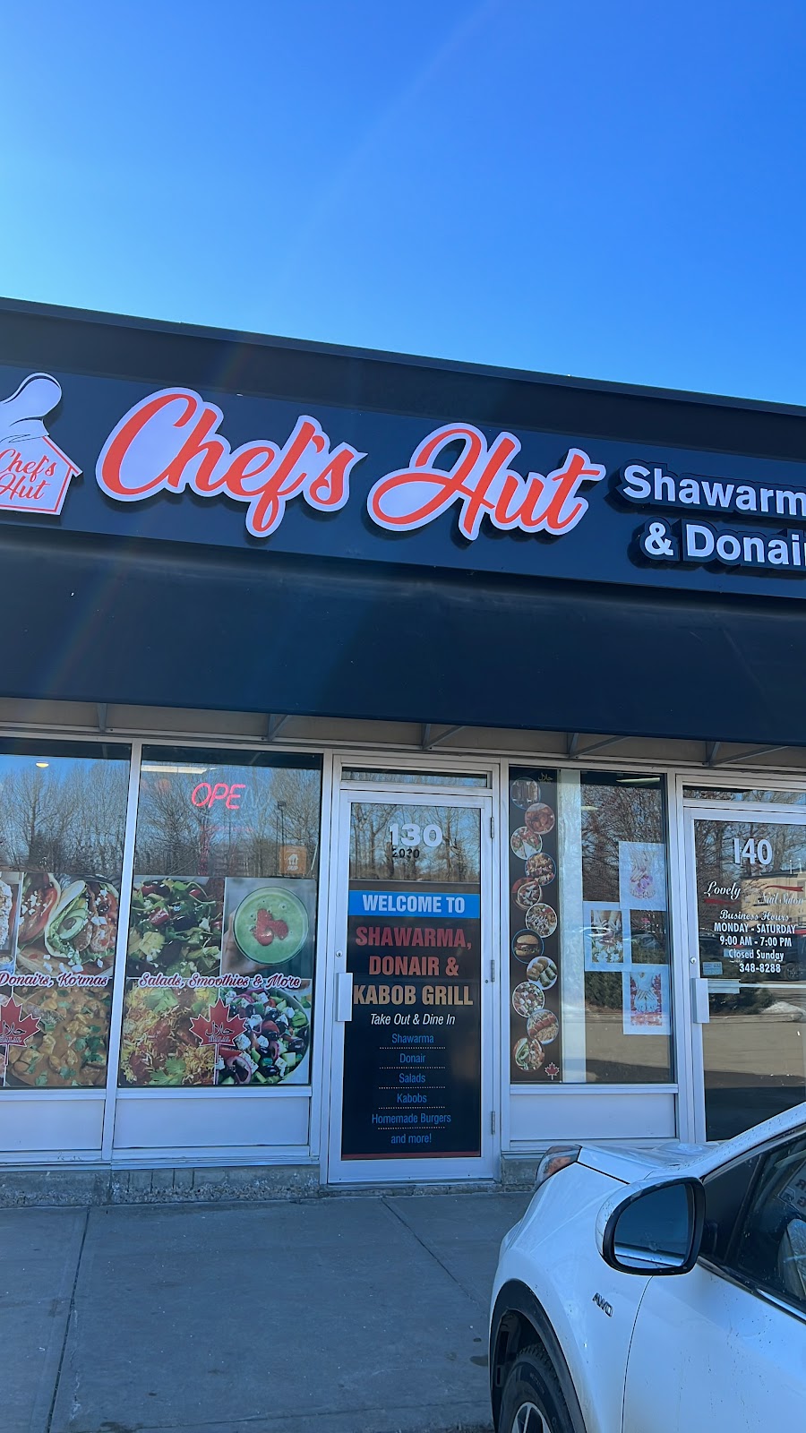 Chefs Hut Shawarma & Donair | 3020 22 St Unit 130, Red Deer, AB T4R 0H5, Canada | Phone: (403) 309-3088