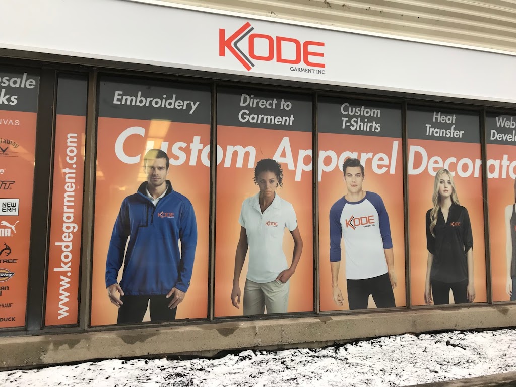 Kode Garment Inc. | 16945 Leslie St Unit 25, Newmarket, ON L3Y 9A2, Canada | Phone: (905) 235-9444