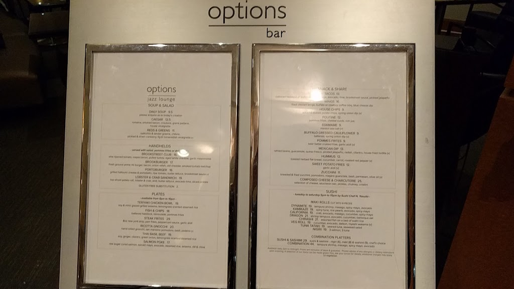 Options Jazz Lounge at Brookstreet | 525 Legget Dr, Kanata, ON K2K 2W2, Canada | Phone: (613) 271-1800