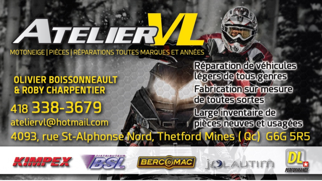 Atelier VL | 4093 Rue Saint-Alphonse N, Thetford Mines, QC G6G 5R5, Canada | Phone: (418) 338-3679