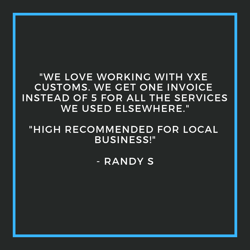 YXE Customs | 215 103 St E, Saskatoon, SK S7N 1Y8, Canada | Phone: (306) 715-6541
