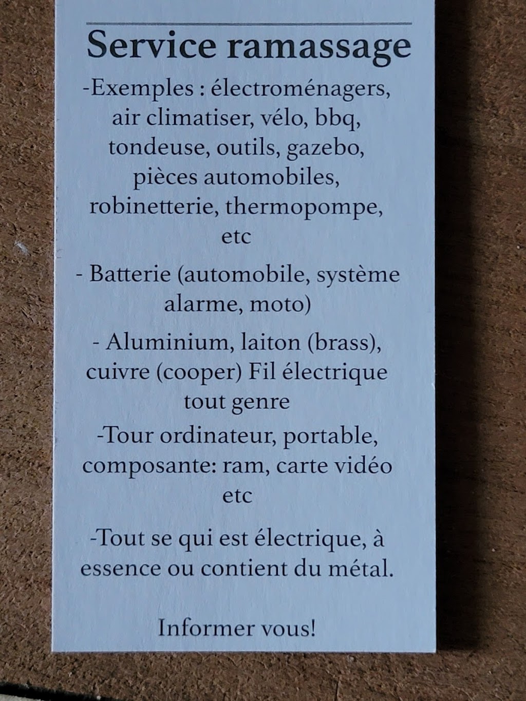Eco metaux recyc | 4278 Chem. Bellerive, Carignan, QC J3L 7M3, Canada | Phone: (514) 688-3059