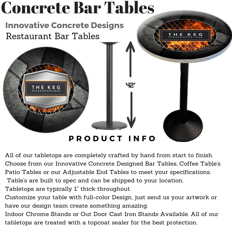 Custom Print Boss Concrete Tables | 4 Sentance Ave Unit 2, Thorold, ON L2V 4W9, Canada | Phone: (289) 668-1668