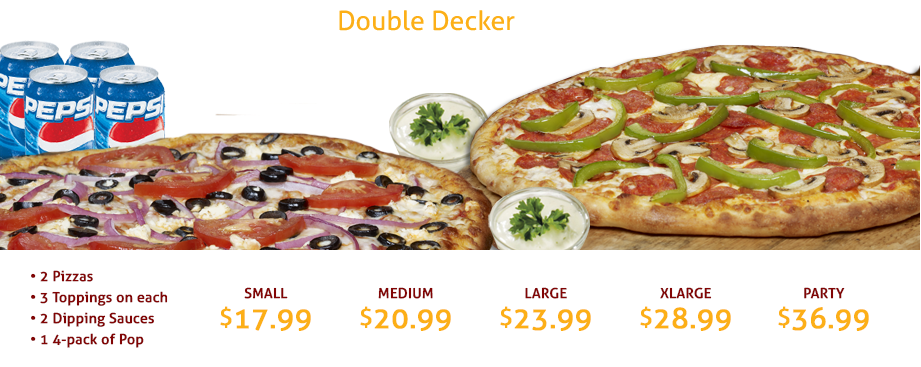 Double Double Pizza & Chicken | 666 Woolwich St, Guelph, ON N1H 7G5, Canada | Phone: (519) 821-6887