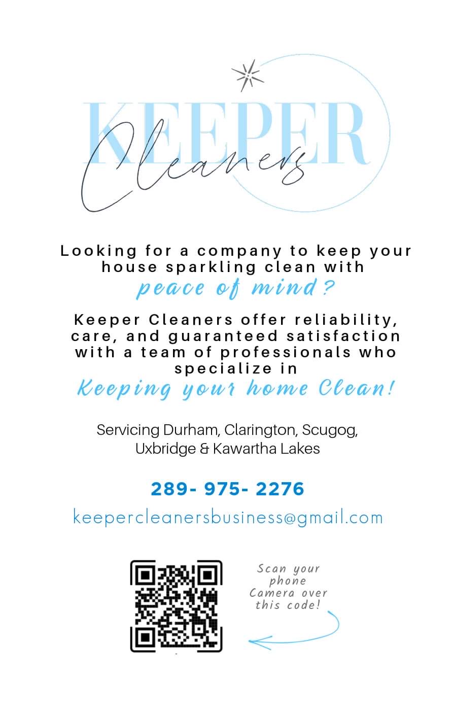 Keeper cleaners | Marina Dr, Caesarea, ON L0B 1E0, Canada | Phone: (289) 975-2276