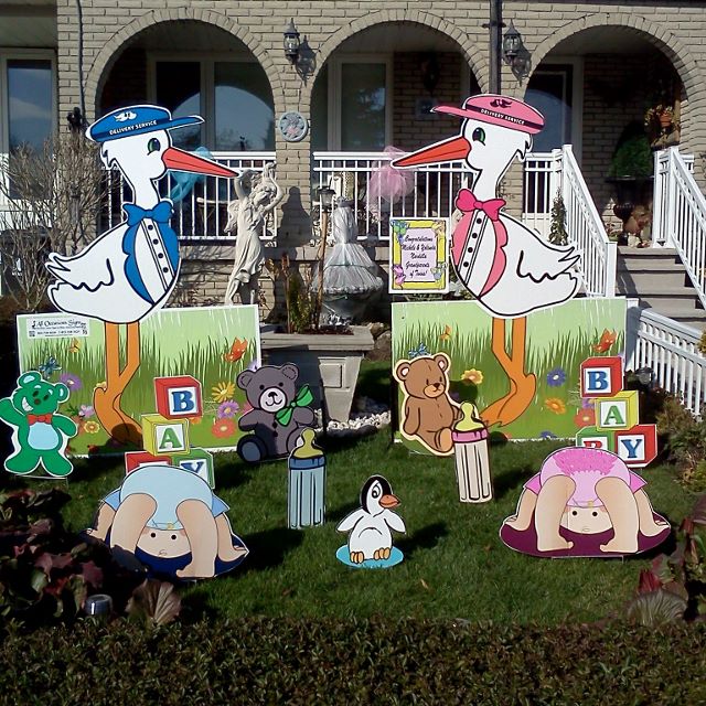 Birthday Lawn Signs & Stork Rentals by All Occasions Signs | 144 Rossland Rd E, Oshawa, ON L1G 2W4, Canada | Phone: (905) 728-5639