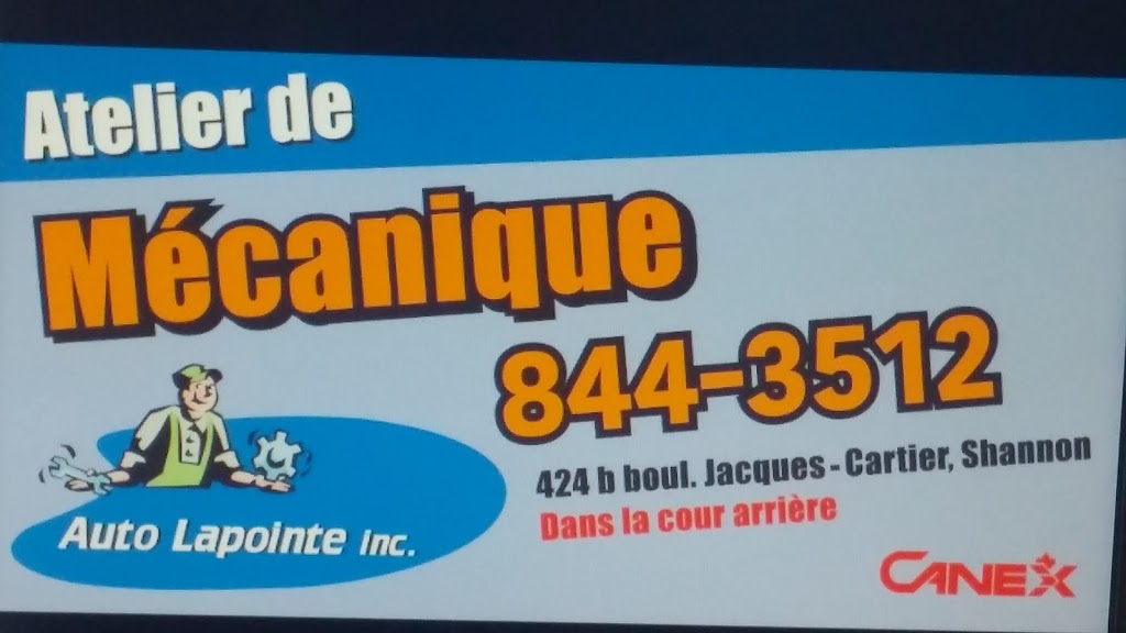 Mécanique Lapointe Shannon | dans la cour arrière, 424b Boulevard Jacques Cartier, Shannon, QC G3S 1G6, Canada | Phone: (418) 844-3512