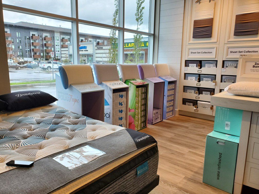 Sleep Country Canada | Trinity Hills, 260 Naa Plaza SW, Calgary, AB T3B 5V6, Canada | Phone: (587) 288-0926