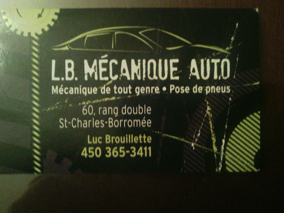L.B. Service Auto | 60 Rang Double, Saint-Charles-Borromée, QC J6E 7Y8, Canada | Phone: (450) 365-3411
