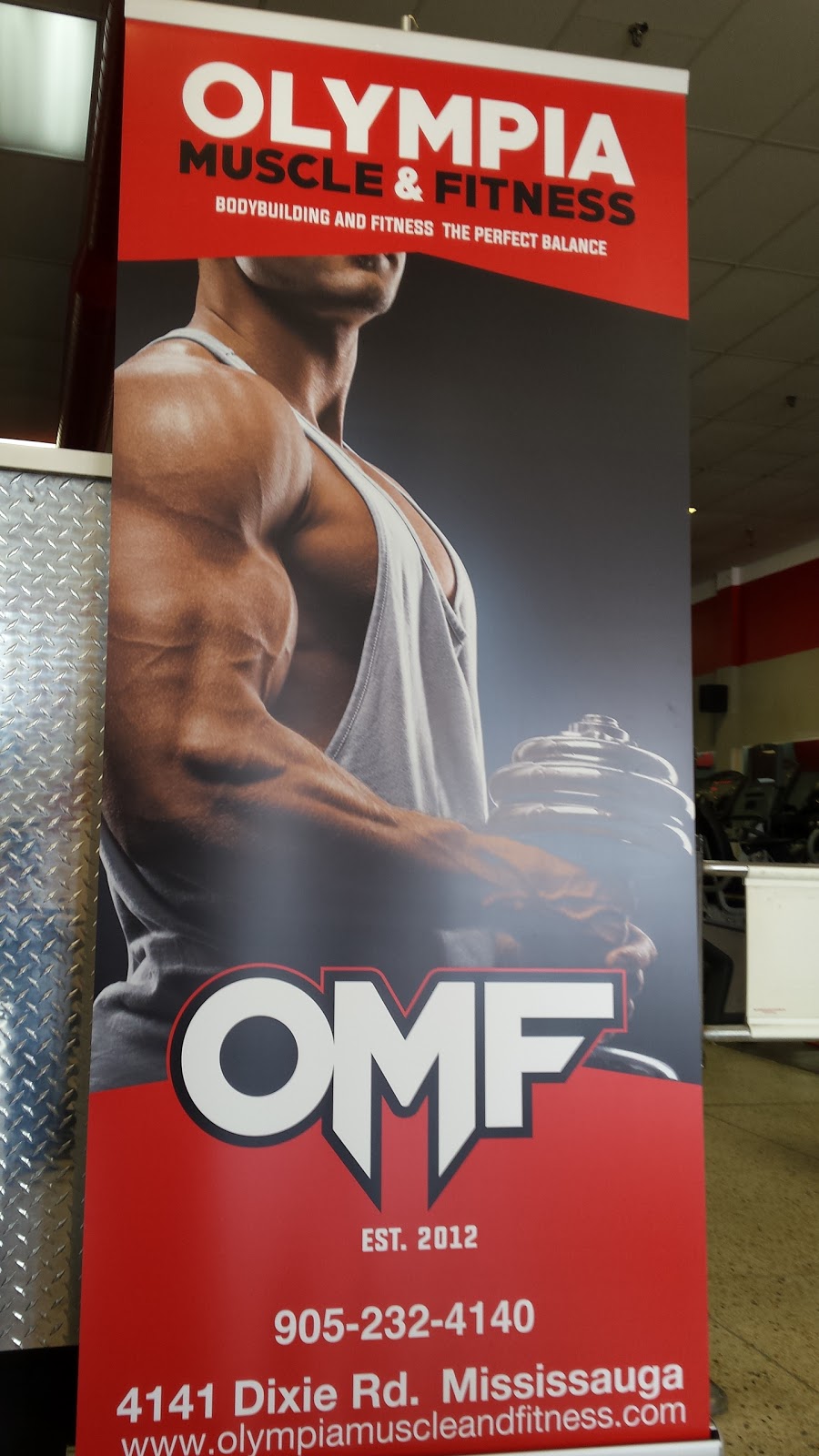 Olympia Muscle & Fitness | Rockwood Mall, 4141 Dixie Rd, Mississauga, ON L4W 1V5, Canada | Phone: (905) 232-4140