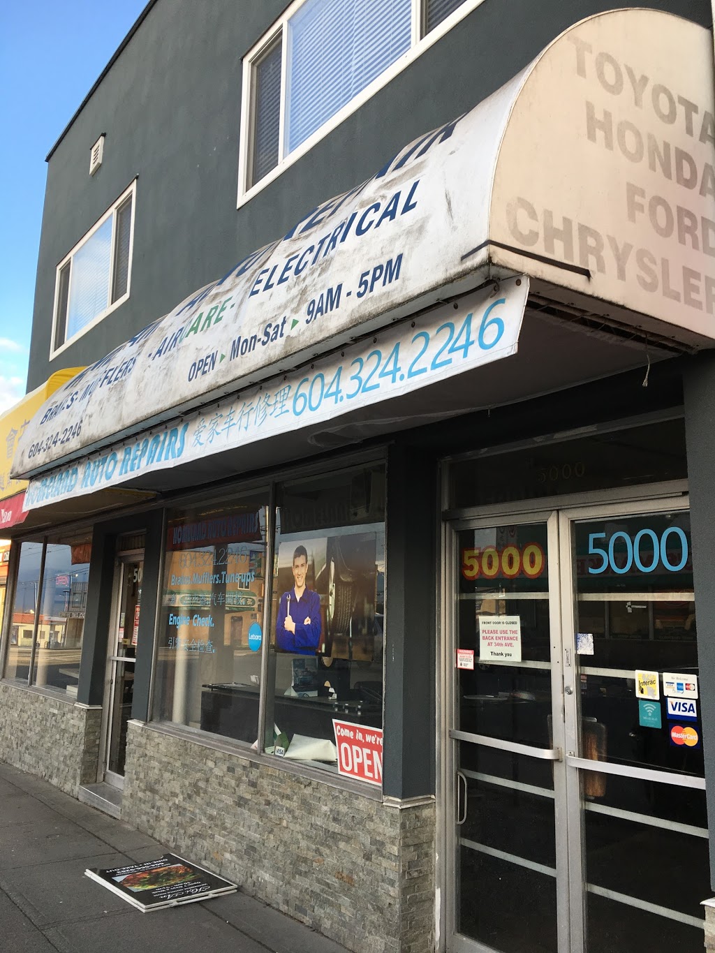 Homeland Auto Repairs Ltd | 5000 Victoria Dr, Vancouver, BC V5P 3T8, Canada | Phone: (604) 324-2246