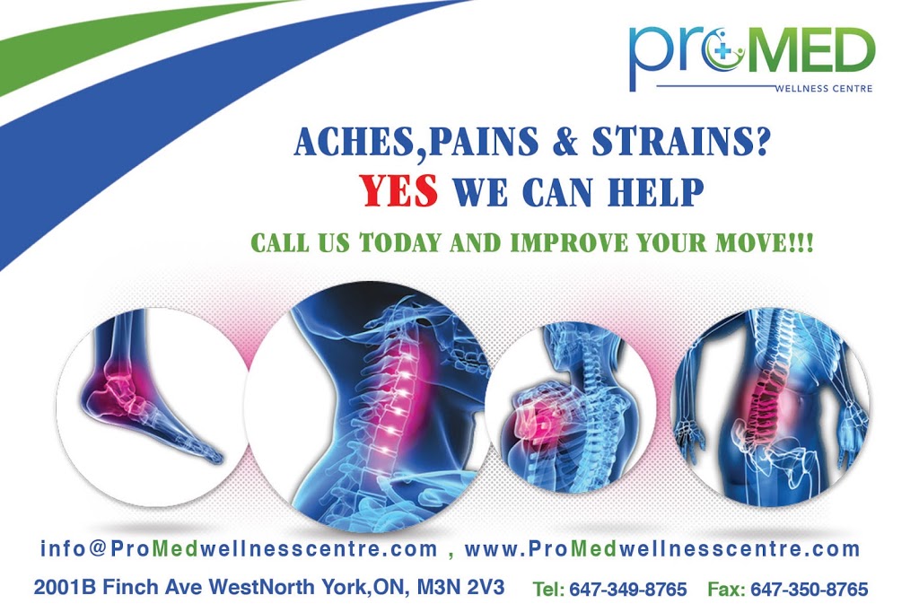 Promed Wellness Centre | 2001B Finch Ave W, North York, ON M3N 2V3, Canada | Phone: (647) 349-8765