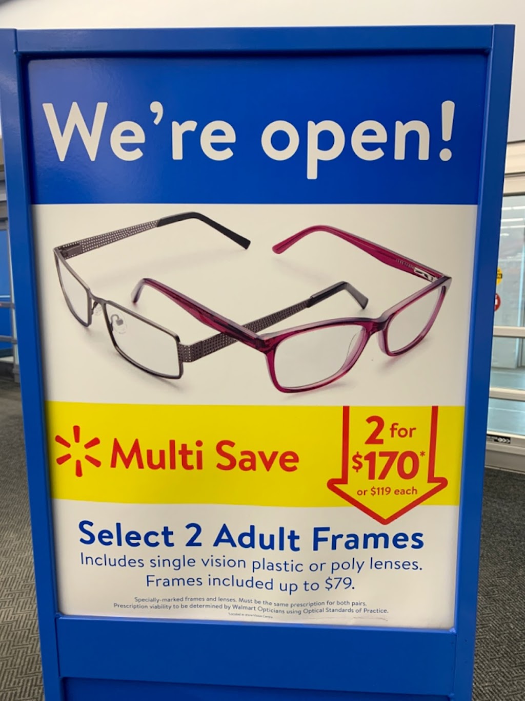 Walmart Vision Centre | 5085 Mayfield Rd, Brampton, ON L6R 3S9, Canada | Phone: (905) 793-7151