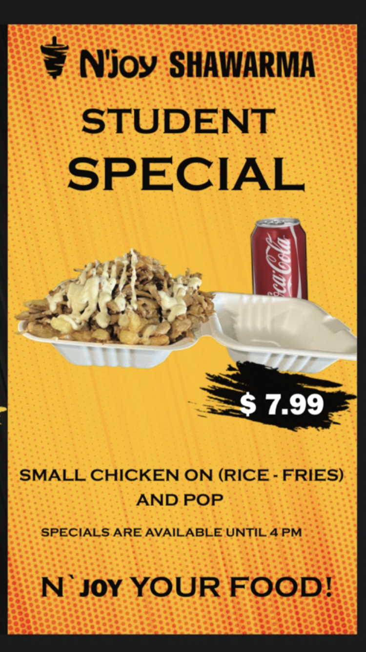 NJOY SHAWARMA | 2857 Jane St, North York, ON M3N 2J5, Canada | Phone: (647) 425-8198