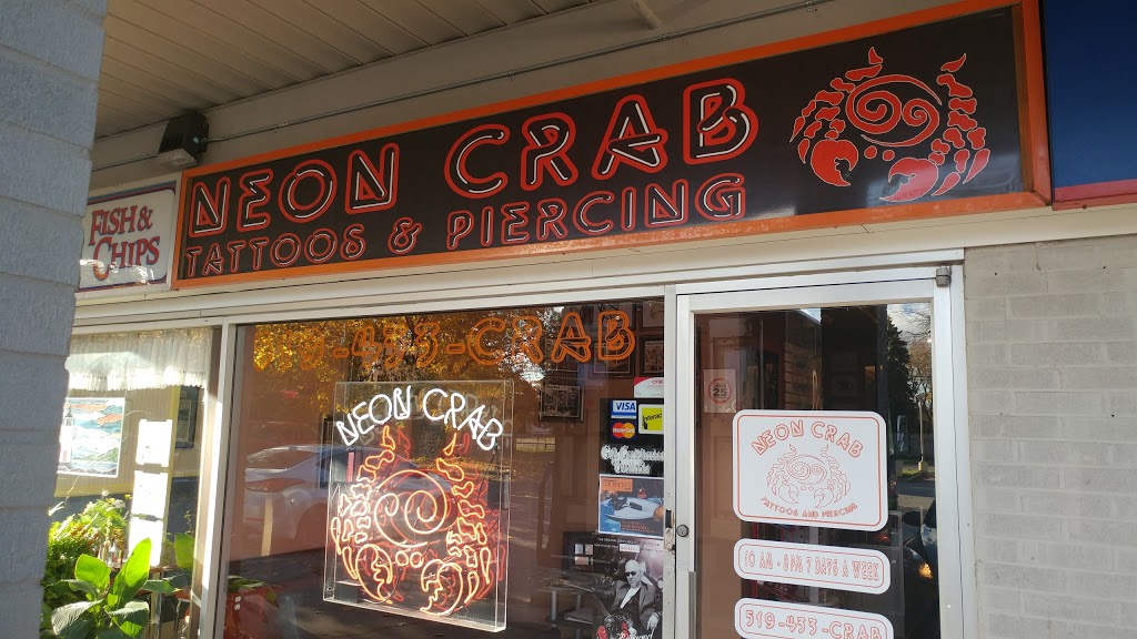 Neon Crab Tattoos & Piercing | 1050 Kipps Ln, London, ON N5Y 4S5, Canada | Phone: (519) 433-2722