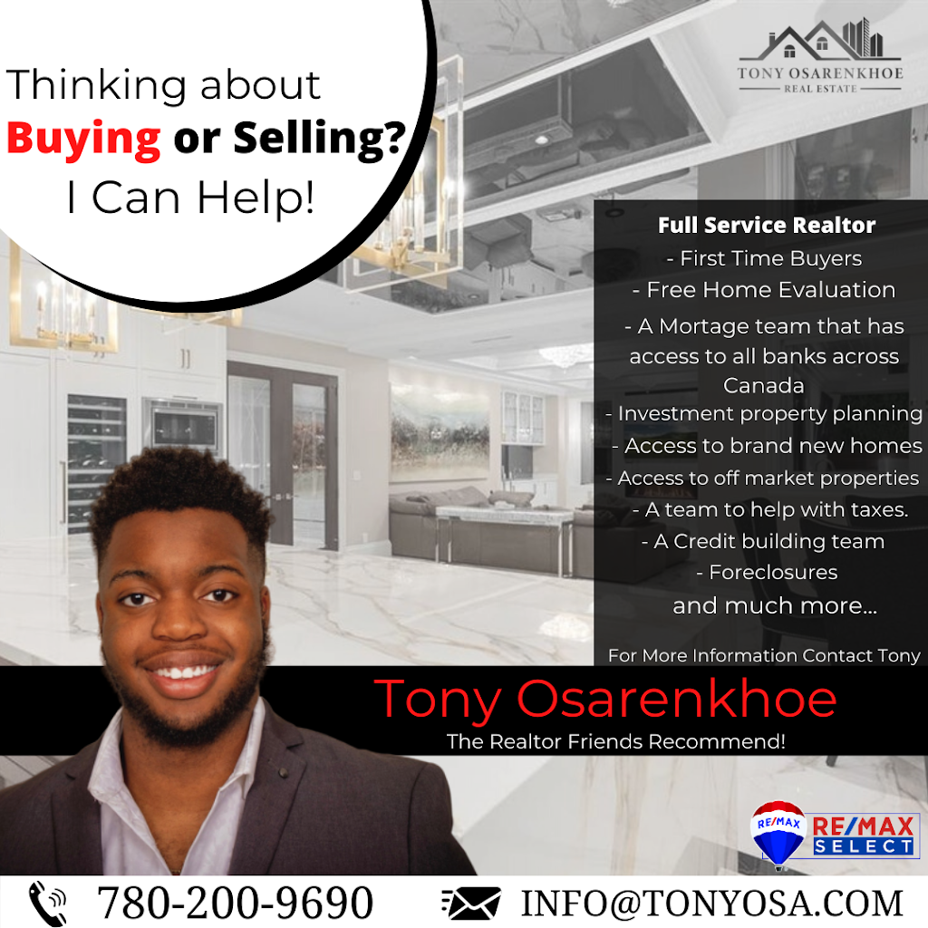 Tony Osarenkhoe | Real Estate Services | Edmonton | 15035 121a Ave NW, Edmonton, AB T5V 1P3, Canada | Phone: (780) 200-9690